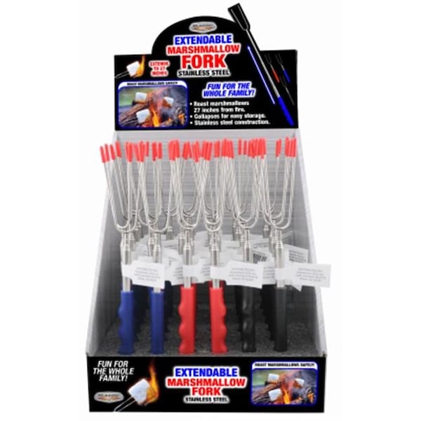 Shawshank Ledz Shawshank Ledz 240517 Extendable Stainless Steel Marshmallow Fork; Assorted Color 240517 - main
